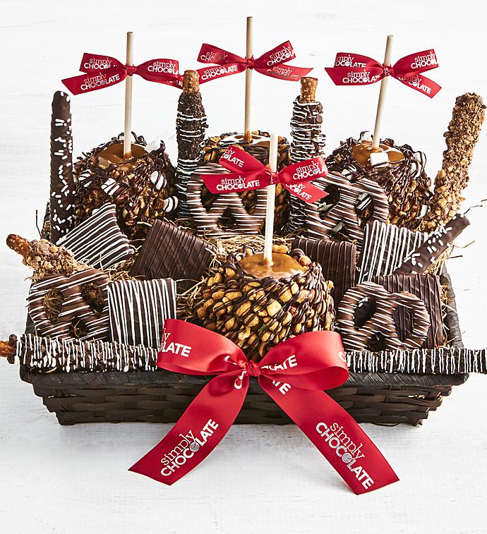 Simply Chocolate Deluxe Sumptuous Snack Basket